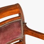 A rosewood library chair in the manner of Henry Holland made for the Senior Service Club details