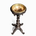 An Anglo-Indian solid ebony jardiniere top