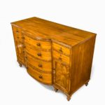 A late Regency mahogany side cabinet top