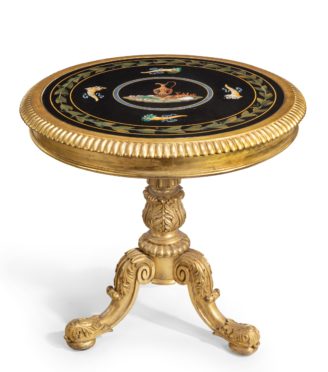 A Regency specimen marble centre table