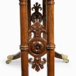 A William IV rosewood free-standing end support table attributed to Gillows