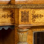 A Regency rosewood and gilt brass mounted book stand, attributed to Gillows Closeup Gold