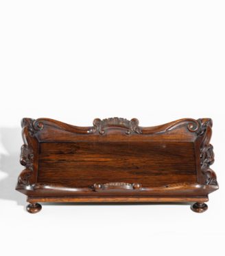 A William IV mahogany desk tidy attributed to Gillows