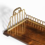 A Regency rosewood and gilt brass mounted book stand, attributed to Gillows detail