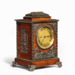 A William IV rosewood and cast-iron bracket clock by Frodsham 185 & Baker