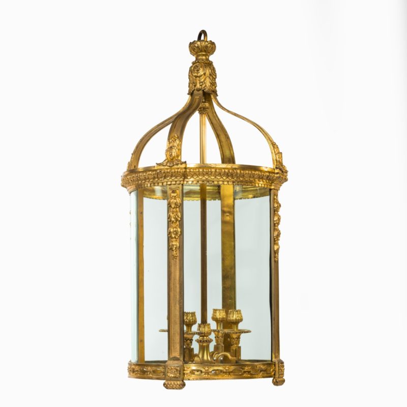 A French ormolu four-light lantern,