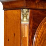 A good quality Regency ‘Egyptian style’ mahogany longcase clock by John Grant side
