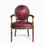 Two Edwardian mahogany chairs by Gill & Reigate single