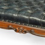 A long Victorian rosewood stool details