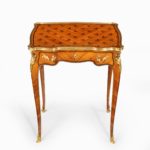 A delicate Napoleon III kingwood parquetry side table attributed to Sormani top