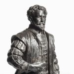 A bronze model of Sir Francis Drake, by Herbert H Cawood details