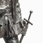 A bronze model of Sir Francis Drake, by Herbert H Cawood sword detail