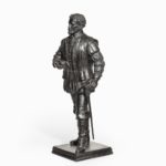 bronze model of Sir Francis Drake, by Herbert H Cawood side