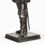 bronze model of Sir Francis Drake, by Herbert H Cawood leg detailing