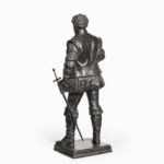 bronze model of Sir Francis Drake, by Herbert H Cawood bronze back