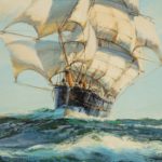 ‘Silver Seas’ by Henry Scott, (1911-2005) detail
