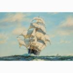 ‘Silver Seas’ by Henry Scott, (1911-2005) unframed