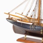 A shipyard model of a gaff-rigged Newhaven Smack