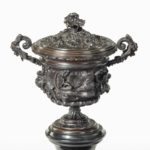 bronze vase and cover in the classical style