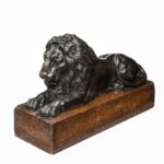 single bronze lions after Boizot for chenets in the Salon de la Paix