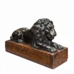 single bronze lion after Boizot for chenets in the Salon de la Paix