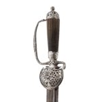 Admiral Lord Nelson’s silver hanger sword handle details