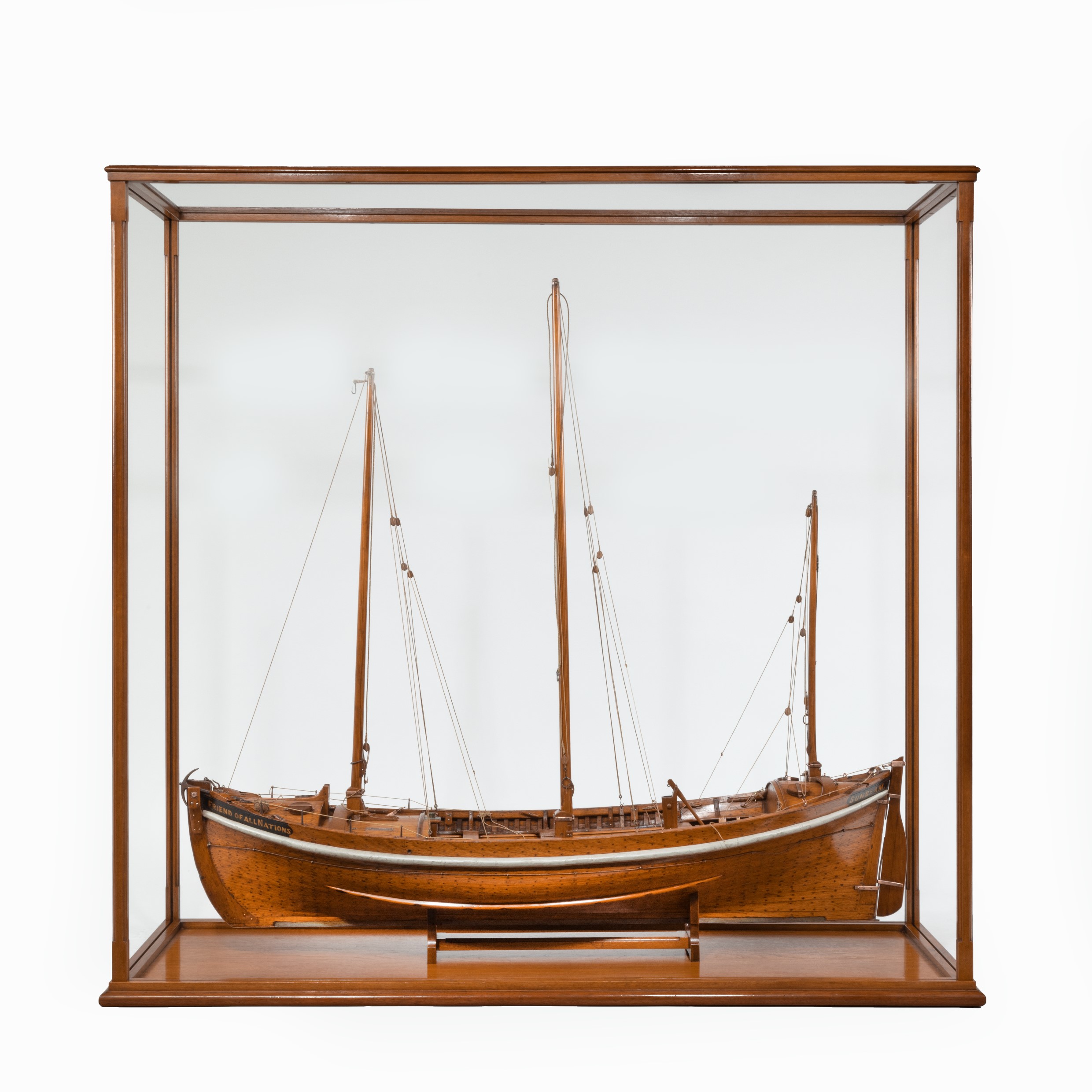 A Lugger lifeboat model by Twyman for the International Exhibition, London 1862.