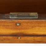 Anglo-Chinese hardwood naval officer’s campaign chest detail