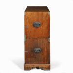 Anglo-Chinese hardwood naval officer’s campaign chest side