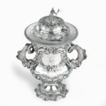 The Shannon Yacht Club silver racing trophy for 1859 details top