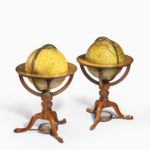 A rare pair of 9 inch table globes by Cary, each dated 1816