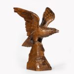 Black Forest walnut model golden eagle attributed left