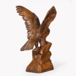 Black Forest walnut model golden eagle attributed rear