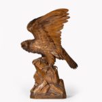Black Forest walnut model golden eagle attributed right