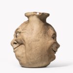 A Martinware double-sided stoneware pottery ‘face’ side