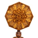 octagonal indigenous specimen wood marquetry table top