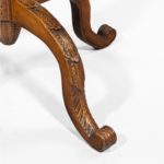 octagonal indigenous specimen wood marquetry table leg details