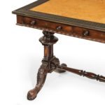Goncalo Alves (Albuera wood) writing table by Gillows and Bullock drawer