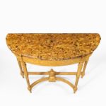 A Louis Philippe giltwood demi-lune console table top