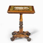 A William IV rosewood and scagliola occasional table attributed to Gillows