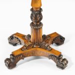 A William IV rosewood and scagliola occasional table base