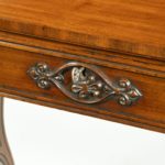 A George IV mahogany mechanical escritoire attributed to Gillows handle detail