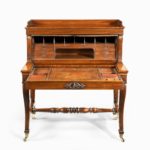 A George IV mahogany mechanical escritoire Gillows open front