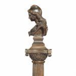 A bronze column depicting ‘La Colonne de la Republique’ dated 1889 side