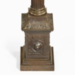 bronze column depicting ‘La Colonne de la Republique’ dated 1889 base LUX