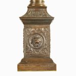 A bronze column depicting ‘La Colonne de la Republique’ dated 1889 base