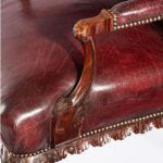 Late Victorian Mahogany open arm chairs in the Chippendale arm details