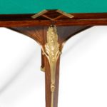 A kingwood marquetry envelope card table details