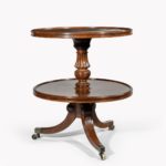 A William IV two tier mahogany table
