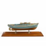 A detailed owner’s model or shipyard model of a double ended harbour launch
